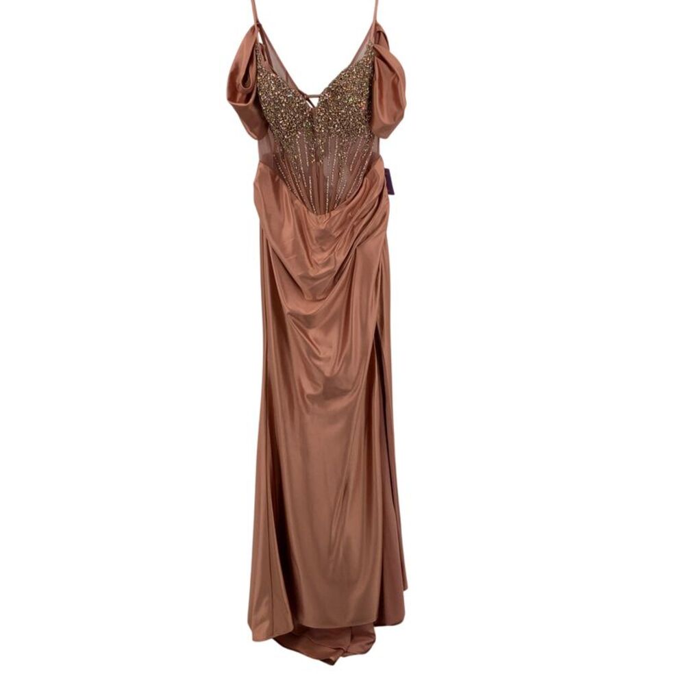 Ladivine Formal Off The Shoulder Sheath Dress Pink 14